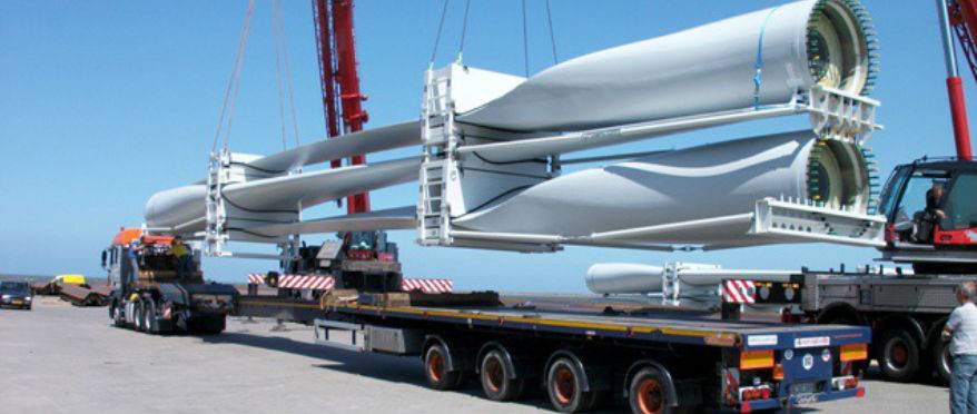 Transportation of wind turbines from Germany and the Netherlands to Azerbaijan