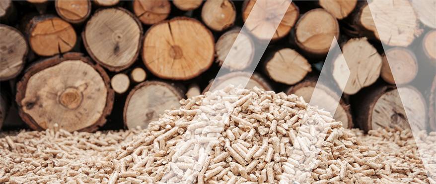 Wood pellets and lumber